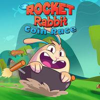 Portada oficial de Rocket Rabbit - Coin Race para Switch
