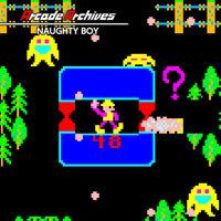 Portada oficial de Arcade Archives Naughty Boy para Switch