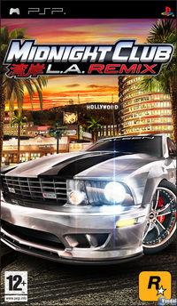 Portada oficial de Midnight Club: LA Remix para PSP