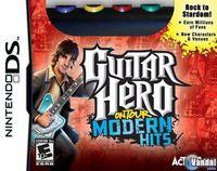 Portada oficial de Guitar Hero Modern Hits para NDS