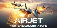 Portada oficial de AirJet Fighter Sky Dominators: Aerial Assault para Switch