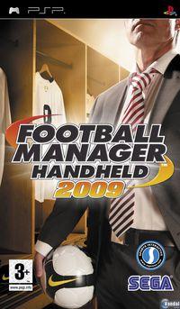Portada oficial de Football Manager Handheld 2009 para PSP