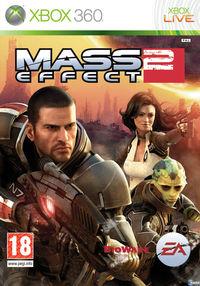 Portada oficial de Mass Effect 2 para Xbox 360